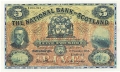 National Bank Of Scotland Ltd 5 Pounds,  1. 7.1955
